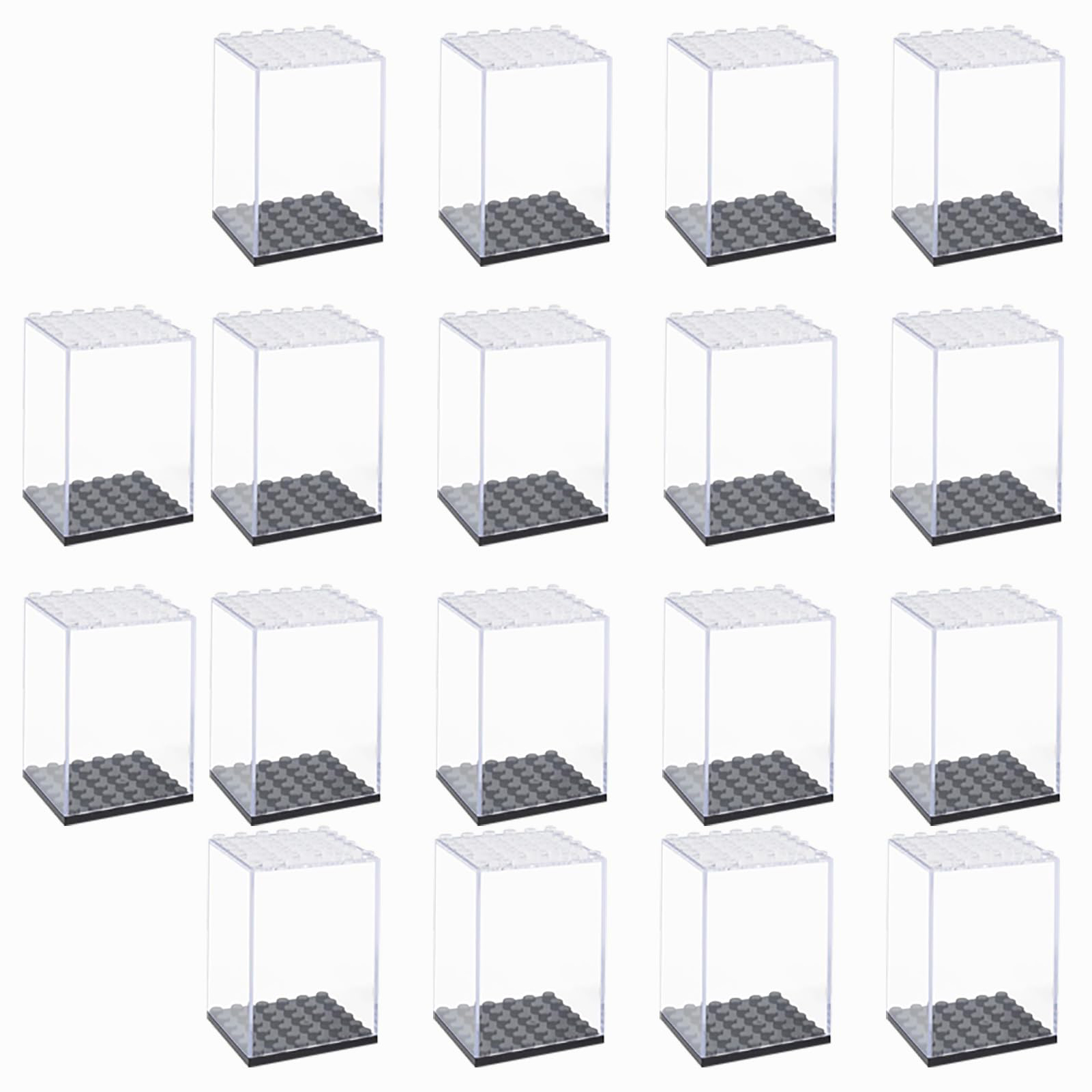 Action Figure Stand - Акриловый строительный блок, витрина для минифигурок,